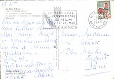 CPM La Cote d'Azur Cannes A M la Croisette et ses plages a gauche la Carlton le Miramar et le Martin