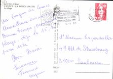 CPM La Cote d'Azur cannes la Bocca la plage 