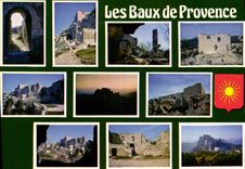 CPM Les Baux de provence B du R Place Forte des le XI S le Chateau fut rase sur les ordes de Louis X