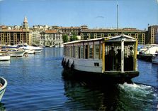 CPM Marseille Le Ferty Boat dans le Port Bateau