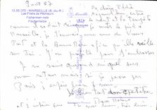 CPM Marseille B du R Les Files de Pecheurs Bateau