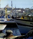 CPM Reflets de Provence Marseille B du R le Vieux Port et Notre Dame de la Garde Bateaux
