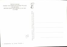 CPM Cote d'Azur Villeneuve Loubert Plage vue aerienne Marine Baie des Anges et son port La plage 