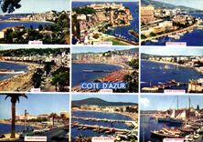 CPM Reflets de la Cote d'Azur Cote d'Azur Menton Monaco Monte-Carlo Nice Cannes Saint-Tropez