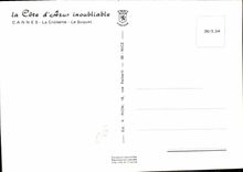 CPM La Cote d'Azur inoubliable Cannes La Croisette Le Suquet 