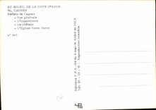 CPM Au soleil de la Cote d'Azur Cagnes Reflets de Cagnes vue generale l'hippodrome le chateau l'egli