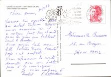 CPM Cote d'Azur Antibes A M Une vieille rue fleurie