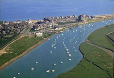 CPM La Cote fleurie Cabourg Calvados la plage des Fleurs port de la Dives Cap Cabourg 