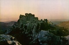 CPM Les Baux de Provence B du Rh Crepuscule sur le chateau des Baux XIIIs 