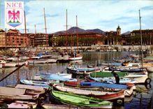 CPM Au soleil de la Cote d'Azur le Port l'Eglise et la Place ile de Beaute Nice  Bateaux