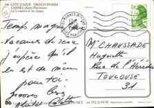 CPM Cote d'Azur French Riviera Cannes Alpes Maritimes La Croisette et les plages 