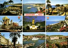 CPM La Cote d'Azur Nice Alpes Maritimes vue generale sur le Port Sortie de batheau la promenade des 