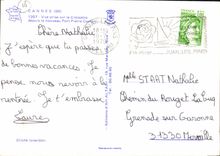 CPM Cannes vue prise sur la Croisette depuis le nouveau Port Pierre Canto Bateau