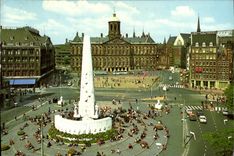 CPM Amsterdam Holland le monument national le coeur de la capitale et le Palais Royal syr le Dam 