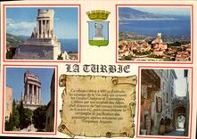 CPM La Cote d'Azur French Riviera La Turbie Alpes Maritimes Vestige de l'art romain 