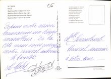 CPM Nice Basilique Notre Dame la nuit 