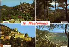 CPM La Cote d'Azur inoubliable le Mentonnais Garboi St Agnes Roquebrune Menton 