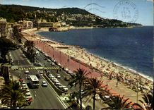 CPM Reflets de la Cote d'Azur Nice A Mmes la Promenade des Anglais et la Plage au lion le Cap de Nic