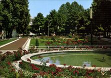 CPM Dax Landes Les Jardins flouris sur les bords de l'Adour et le nouveau bassin 