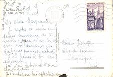 CPM La Cote d'Azur Nice la nuit 