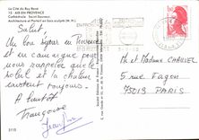 CPM La Cite du Roy Rene Aix en Provence Cathedrale Saint Sauveur Architecture et Portail en bois scu