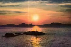 CPM Marseille Coucher du soleil sur les Iles 