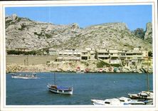 CPM Marseille Le Port des Goudes et la Plage 