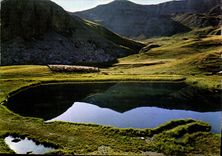 CPM Col de Restefond la Sonette A M route inperaile de Nice a Briancon la plus haute d'Eupore le lac