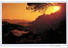 CPM La Cote d'Azur Coucher de soleil mediterraneen 