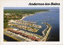 CPM Bassin d'Arcachon Andernos les Bains Gironde le port osteicole et la plage 