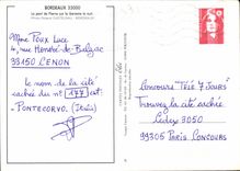 CPM Bordeaux Le pont de Pierre sur la Garonne la nuit 