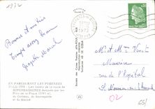 CPM En Parcourant les Pyrenees Les Lacets ed la route de Superbagneres domines par les Pics de la Pi