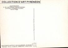 CPM Les Pyrenees Gavarnie Hautes Pyrenees le Cirque la Cascade et le Gave vus du village 