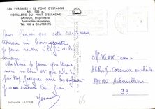 CPM Les Pyrenees le Pont d'Espagne Hotellerie du Pont d'Espagne 