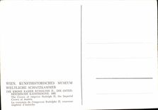 CPM Wien kunsthistorisches museum la Couronne de l'Empereur Rodolphe II couronne imperial d'Autriche