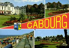 CPM Cabourg Calvados les Jardins du Casino la Plage 