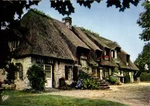 CPM Houlgate Vieille chaumiere normande Ferme Vimard 