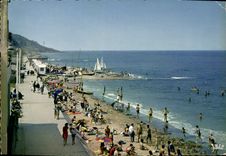 CPM Villers sur Mer la Promenade et la Plage Catamaran