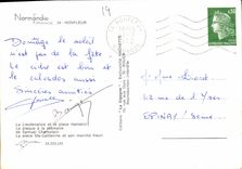 CPM Normandie France Honfleur la Lieutenance et la place Hamelin la plaque a la memoire de Samuel Ch