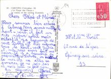 CPM Cabourg Calvados la Plage des Fleurs le Casino et les Jardins illumines