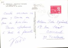 CPM Trouville Deauville Calvados la plage fleurie les planches et les jardins 