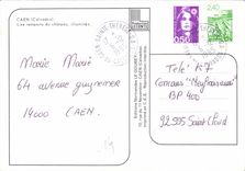 CPM Caen Calvados les remparts du chateau illumines 