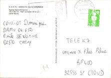 CPM Caen Abbaye aux Hommes Eglise Saint Etienne Nef romane cote Nord 