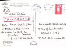 CPM Bordeaux la Place Gambetta avec son Joli Jardin 