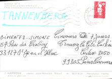 CPM Bordeaux le Pont de Pierre et la Fleche St Mchel la nuit a droite la Fontaine des 3 graces place