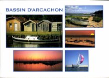 CPM Le Bassin d'Arcachon Gironde Bateau