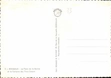 CPM Bordeaux la Place de la Bourse et la Fontaine des Trois Graces 