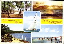 CPM Souvenir de la Cote d'Argent Bateau