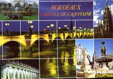 CPM Images de France Aquitaine Bordeaux Ambiance et reflets sur la Capitale de l'Aquitaine 