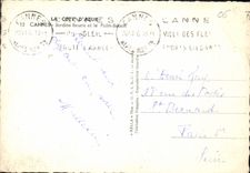 CPA la Cote d'Azur Cannes Jardins fleuris et le Palm Beach 